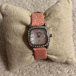 Fossil pink watch